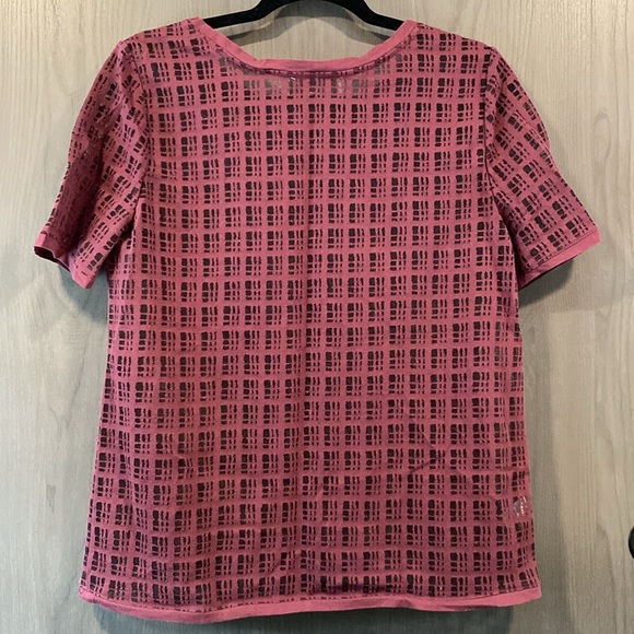 Loft Maroon See Through Pattern - Picture 3 of 8